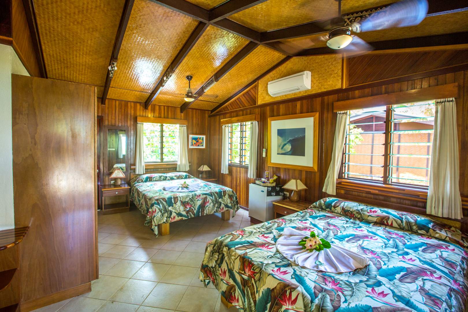 Interior View of the Bedroom Suite - Fiji Surf Resorts Interior View of the Bedroom Suite - Fiji Surf Resorts