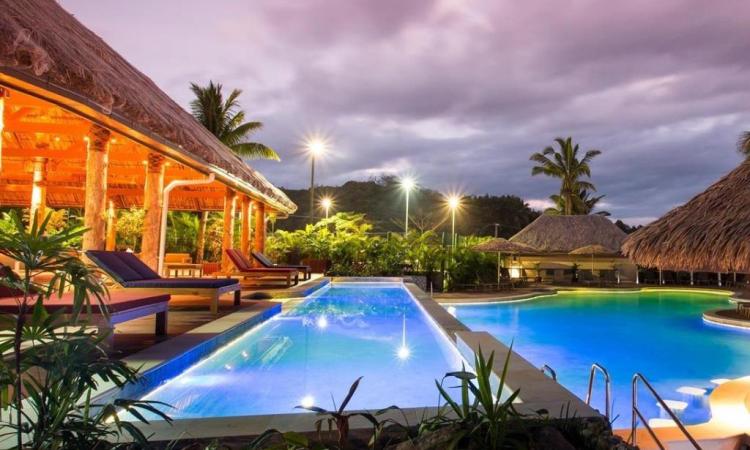 Poolside View at Outrigger Resort Fiji - Accommodation on the Coral Coast Fiji, Fiji Poolside View at Outrigger Resort Fiji - Coral Coast Accommodations, Fiji
