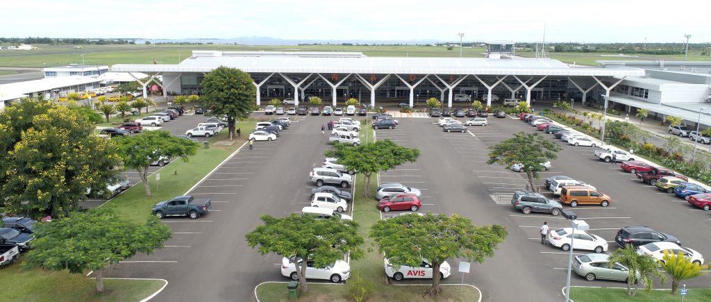 Aerial View of the Car Park at the International Airport Aerial View of the Car Park at the International Airport