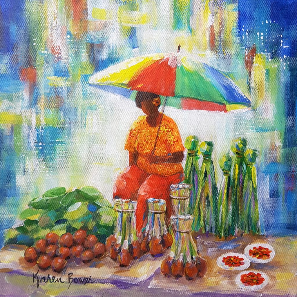 This market scene is entitled "All You Need".