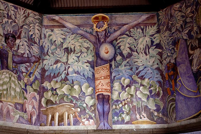 Black Christ Mural Black Christ fresco is a masterpiece