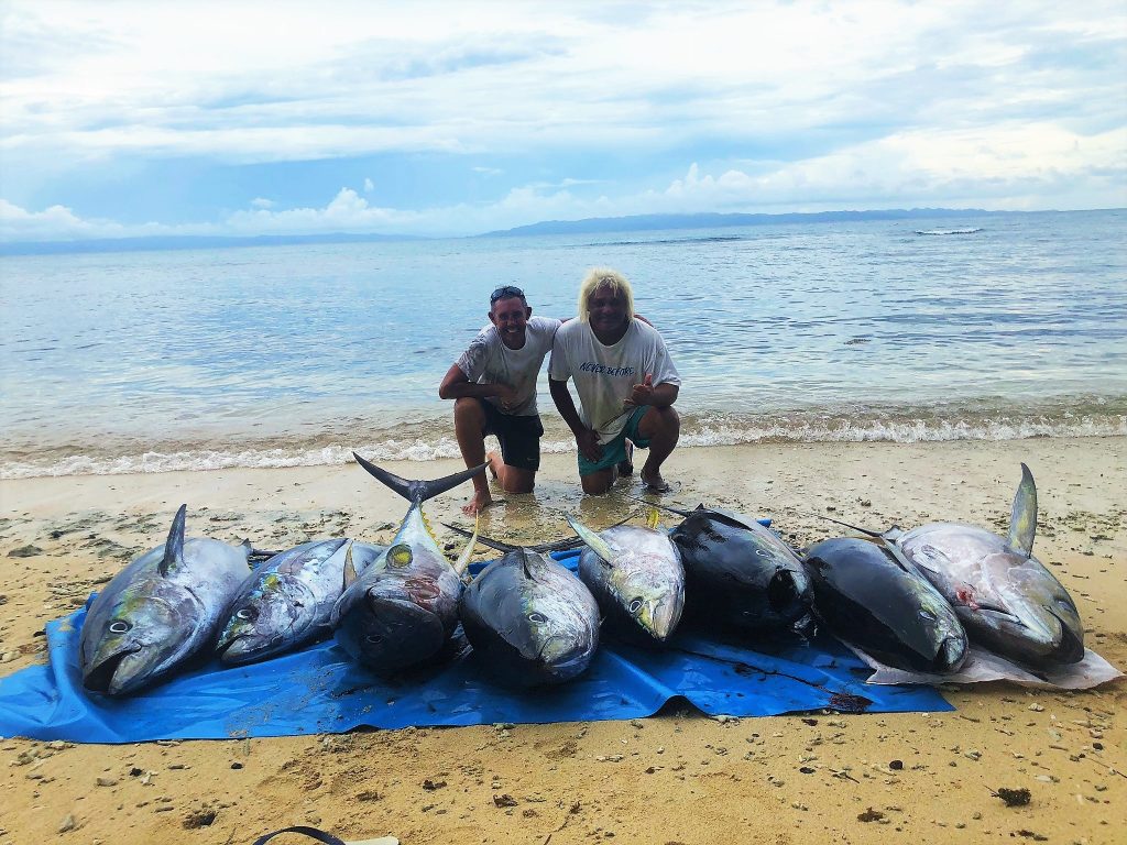 Fishing as this catch of tunsa suggests, is first rate and ranks as a top Taveuni attraction
