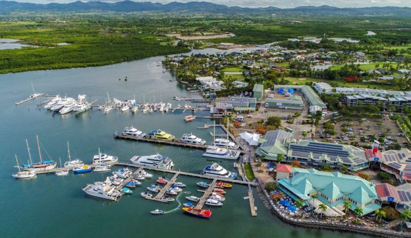 Port Denarau has a sparkling marina with restaurants, fishing boats and high speed ferries