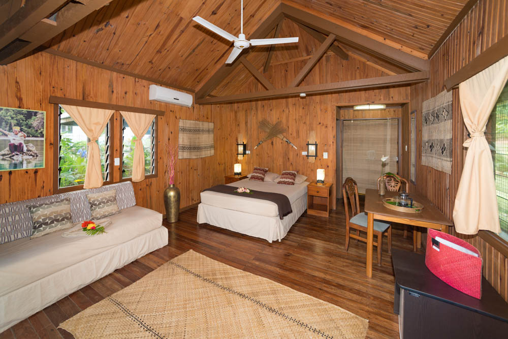 Interior View of the Bedroom Suite at Waidroka Bay Resort Interior View of the Bedroom Suite at Waidroka Bay Resort