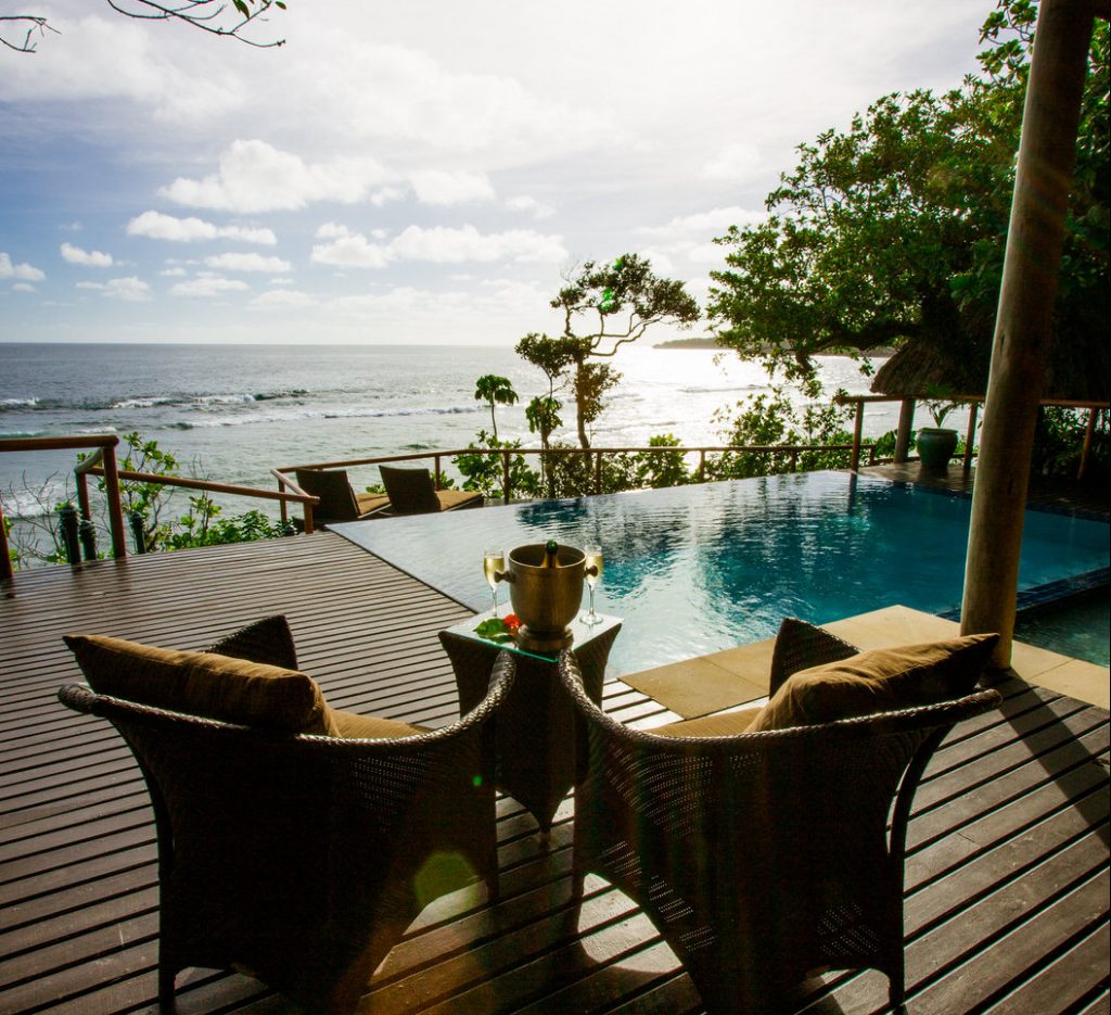 Pool Side at Namale Resort Pool Side at Namale Resort--one of the best high end Vanua Levu accommodations