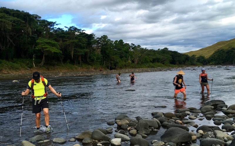 Crossing the Ba river on the Cross Highland Hike Crossing the Ba river on the Cross Highland Hike