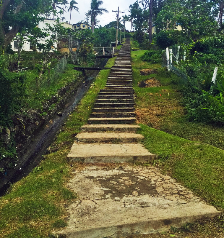 The iconic 100 steps up to Mission Hill The iconic 100 steps up to Mission Hill