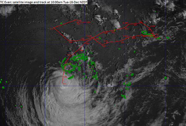 Satellite Image of TC Evan - Fiji Weather Satellite Image of TC Evan - Fiji Weather